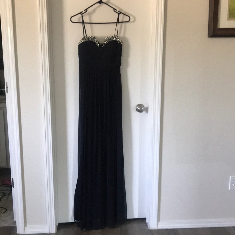 Blue long dress, ball gown